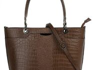 Cluty Henkeltasche, echt Leder, Made in Italy