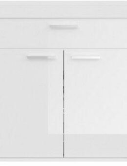 INOSIGN Sideboard Viborg, Breite 182cm, inkl. vertikaler Frontbeleuchtung, 4 Türen, 3 Einlegeböden, 6 Fächer, 1 Schubkasten, Anrichte, Schrank