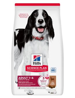 Hill's Science Plan Mature Adult 7+ Medium mit Lamm & Reis - Sparpaket: 2 x 2,5 kg