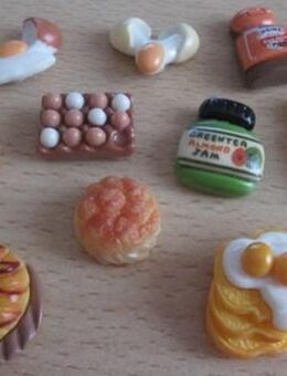 10 Kühlschrankmagnete „Frühstück“ in 3D, aus meiner Sammlung - Darmstadt