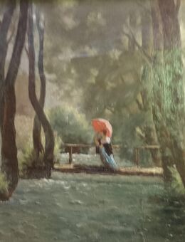 August Wilhelm Dressler Gemälde - Kassel Wolfsanger-Hasenhecke