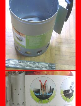 Anzündkamin v. Florabest zum schnellem Anzünden des Holzkohlegrills - Dassel