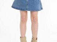 Tommy Hilfiger Jeansrock PLEATED DENIM SKIRT Webrock in blauer Waschung