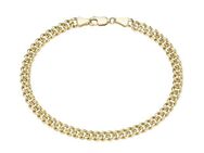 Luigi Merano Armband Panzerarmband, enge Gliederung, Gold 585