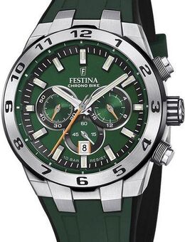 Festina Chronograph Chrono Bike 2024 F20671/2, Armbanduhr, Quarzuhr, Herrenuhr, Stoppfunktion, bis 10 bar wasserdicht