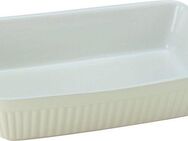 CreaTable Auflaufform Pastell Kitchen, Steinzeug, (1-St), klassisches Streifenrelief, umlaufender Kantenschutz, Pastellfarben