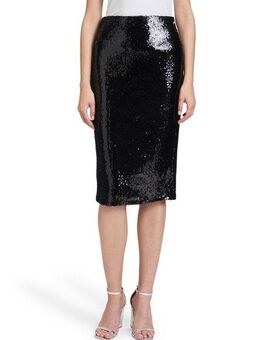 Vera Mont Maxirock Damen Pailletten-Rock mit elastischem Bund