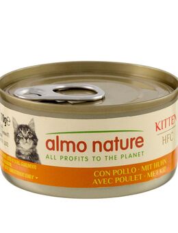 5 + 1 gratis! 6 x 70 g Almo Nature HFC - Kitten mit Huhn