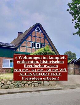 3 Wohnungen - Edelstahl und Reetdach - in einem kernsaniertem historischen Gebäude - einfach traumhaft!!! - Quickborn (Landkreis Pinneberg)