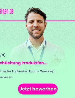 Schichtleitung Produktion (m/w/d) - Leverkusen