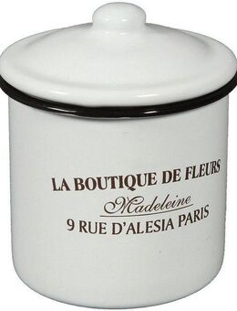Ambiente Haus Dose Behälter mit Deckel aus Emaille (1 St)