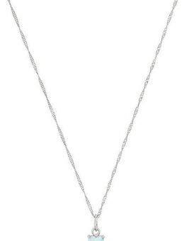 Amor Kette mit Anhänger Herz, Trachtenschmuck, Volksfest, mit Stein (synth)