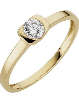 Orolino Fingerring 333/- Gelbgold glanz synth. Zirkonia