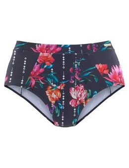 Sunseeker Highwaist-Bikini-Hose Modern mit floralem Design