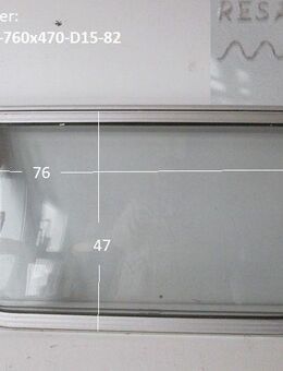 Wohnwagenfenster Resartglas ca 76 x 47 D-15 82 GRÜN (Lagerware -> Neue Ware mit Lagerspuren) Fendt / Tabbert - Schotten Zentrum