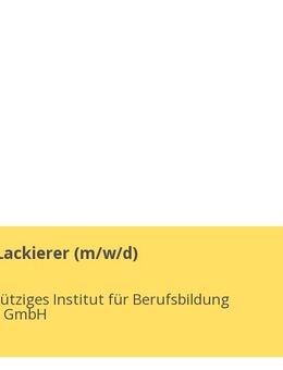 Maler und Lackierer (m/w/d) - Ulm