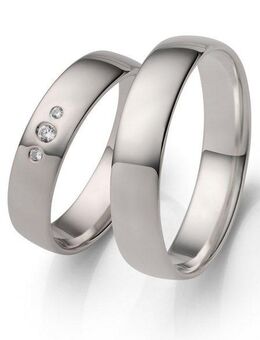 Firetti Trauring Schmuck Geschenk Hochzeit Ehering "LIEBE", Made in Germany - wahlweise mit oder ohne Zirkonia (synth)