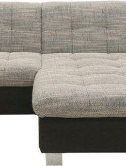 DOMO collection Ecksofa 100031 kompakte Stellmaße, komfortabel und bequem, L-Form, wahlweise mit Bettfunktion und Armteilverstellung. Breite 234 cm