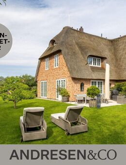 Luxuriöse Reethaushälfte auf Parkgrundstück an den Wiesen in Archsum - Sylt