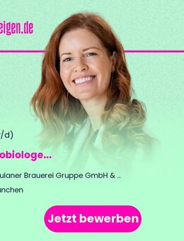 Mikrobiologe (m/w/d) - München