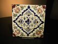 Fliesen Jugendstil Fliese VILLEROY & BOCH Dresden / antike Kachel / Blumen, Floral in 15738