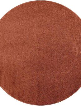 Paco Home Teppich Porto 890, rund, Höhe: 13 mm, Kurzflor, Uni-Farben, ideal im Wohnzimmer & Schlafzimmer