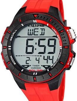 CALYPSO WATCHES Chronograph Color Splash K5607/5, Armbanduhr, Quarzuhr, Herrenuhr, digital, Datum, Stoppfunktion