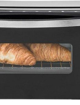 bestron Minibackofen AOV9 kompaktes Gerät, 800 Watt, Schwarz
