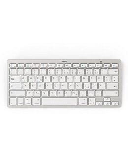 Hama Bluetooth®-Tastatur für iOS, Android- und Windows Geräte, QWERTZ Ultra-Slim-Bluetooth-Tastatur