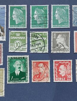 15 Briefmarken Europa, gestempelt, ab 50er Jahre - Leverkusen