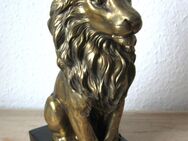 Statue~Löwe~Figur~Königslöwe~Gold~Krone~Deko~ Skulptur~Edel - Bad Sassendorf