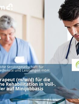 Physiotherapeut (m/w/d) für die geriatrische Rehabilitation in Voll-, Teilzeit oder auf Minijobbasis - Bonn