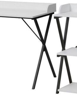 Home affaire Büromöbel-Set Forres, bestehend aus Schreibtisch & Regal, (2-tlg), Metallgestell, einzeln stellbar, FSC®-zertifiziert