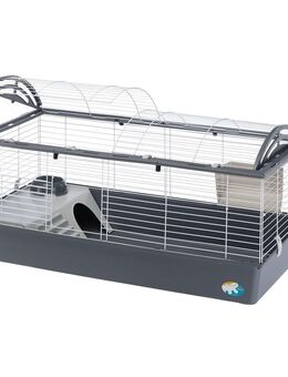 Ferplast Kleintierkäfig Casita 120 - grau: L 119 x B 58 x H 61 cm
