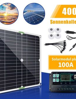 Mobiles Solarpanel Kit 400W 12V Solarmodule Batterieladegerät Controller für RV Camping, Camper, Wohnwagen & Wohnmobile - Wuppertal