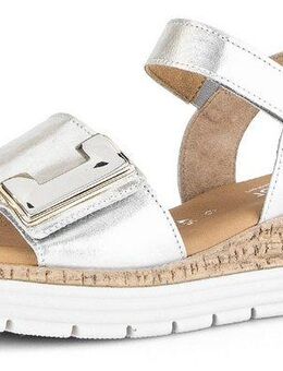 Gabor GENUA Sandalette, Keilabsatz, Sommerschuh, Sandale mit Klettverschlüssen, Weite G