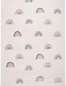 my home Kinderteppich Regenbogen, rechteckig, Höhe: 20 mm, weich, Pastell-Farben, modernes Design, Kinderzimmer