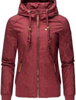 Ragwear Outdoorjacke Druna Print Winter stylische Winterjacke mit Kapuze und Print