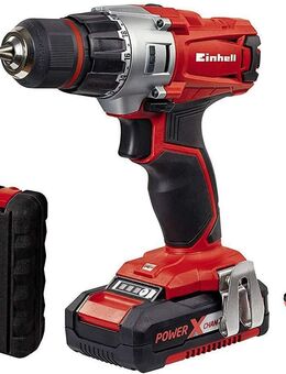 Einhell Akkuschrauber TE-CD 18/2 Li Power X-Change (Li-Ion, 18 V, 2 Gang, 44 Nm, LED-Licht, Koffer, inkl. 2 x 1,5 Ah Akku und Ladegerät) - Wuppertal