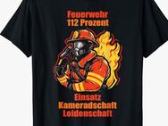 Feuerwehr Freiwillige Uniform Löschgruppe 112 Feuerwehrmann T-Shirt - Schwerin