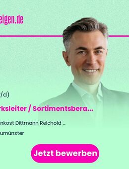 Bezirksleiter / Sortimentsberater (m/w/d) - Ulm