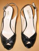 Elegante Peep Toes Sling Back mit Keilabsatz 38 in 85452