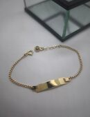 Echt Gold 14k Babyarmband 585 Wunschgravur in 48683