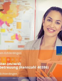 Lernbegleiter (m/w/d) Schulkindbetreuung (Kennzahl 40386) - Leinfelden-Echterdingen