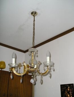 Kronleuchter, Kristallüster, Hängelampe 3-armig Glas - Leipzig Ost