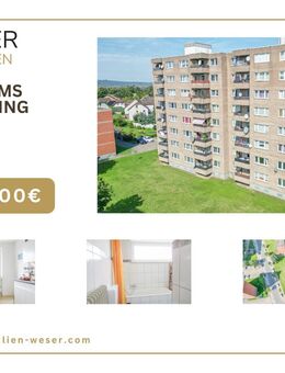 Provisionsfrei ! Moderne 4 - Zimmer Eigentumswohnung mit Stellplatz und Fahrstuhl in Hameln/ Afferde - Hameln