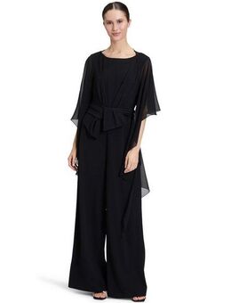 Vera Mont Multifunktionstuch Vera Mont Damen Chiffonstola mit Volant, Nahtführung