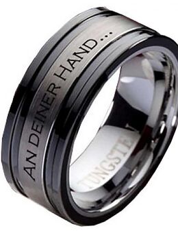 Damenring Wolframring DW130 mit außengravur - Aholming