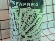 alter Bierkrug mit Zinndeckel „ Ehrenpreis der Rheinzeitung“ - Niederfischbach