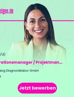 Operationsmanager / Projektmanager - medizinische Labordiagnostik (Betriebswirt / Gesundheitsökonom / Naturwissenschaftler) m/w/d - Kiel